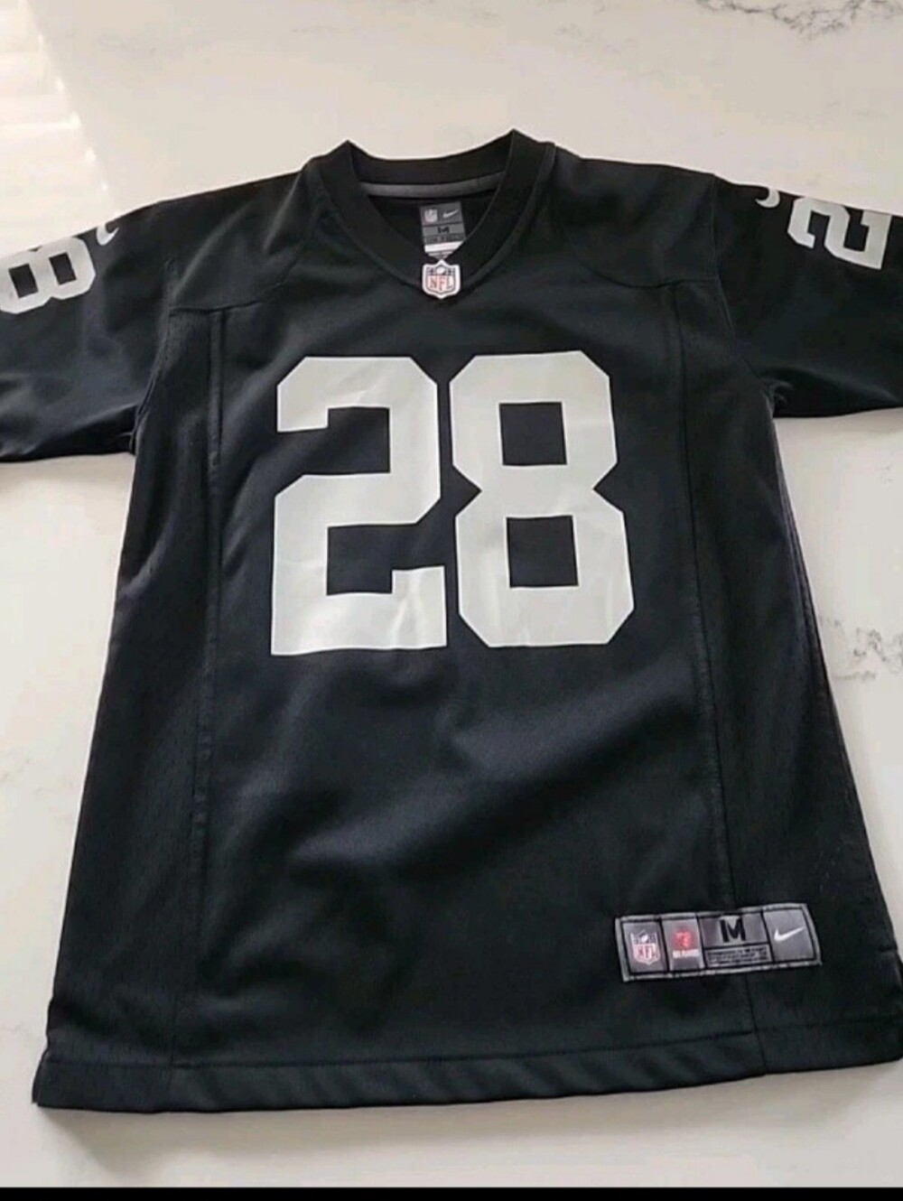 Nike Black NFL Raiders Jersey Kids Size Med 10/12